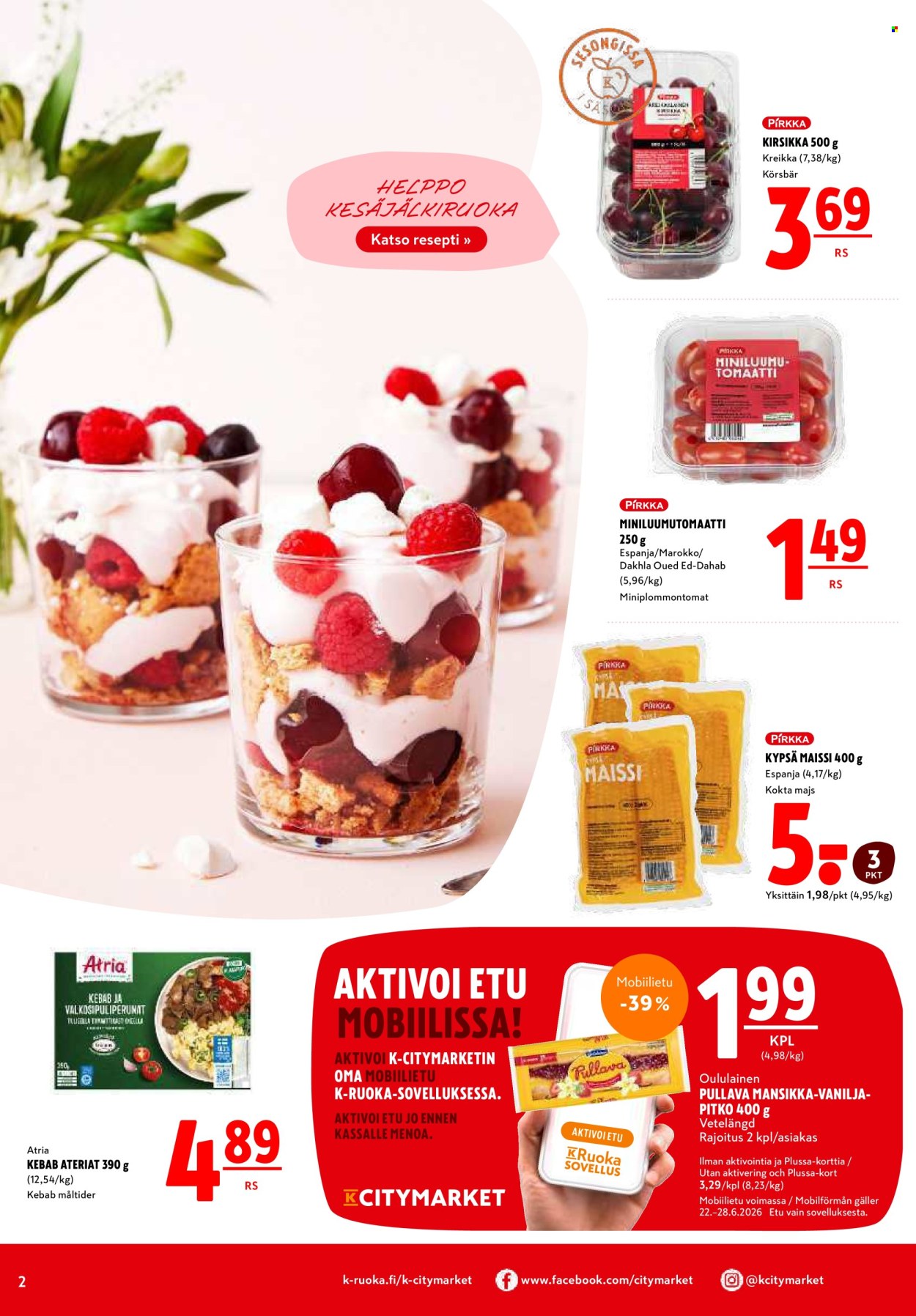 K-citymarket tarjoukset - 22.06.2026 - 24.06.2026. Sivu 2