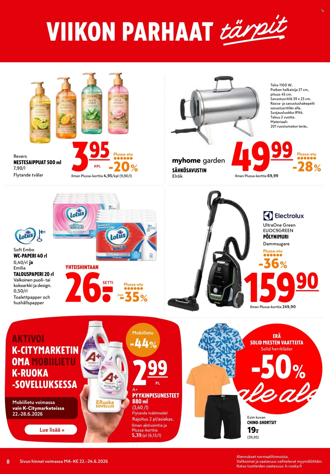 K-citymarket tarjoukset - 22.06.2026 - 24.06.2026. Sivu 8