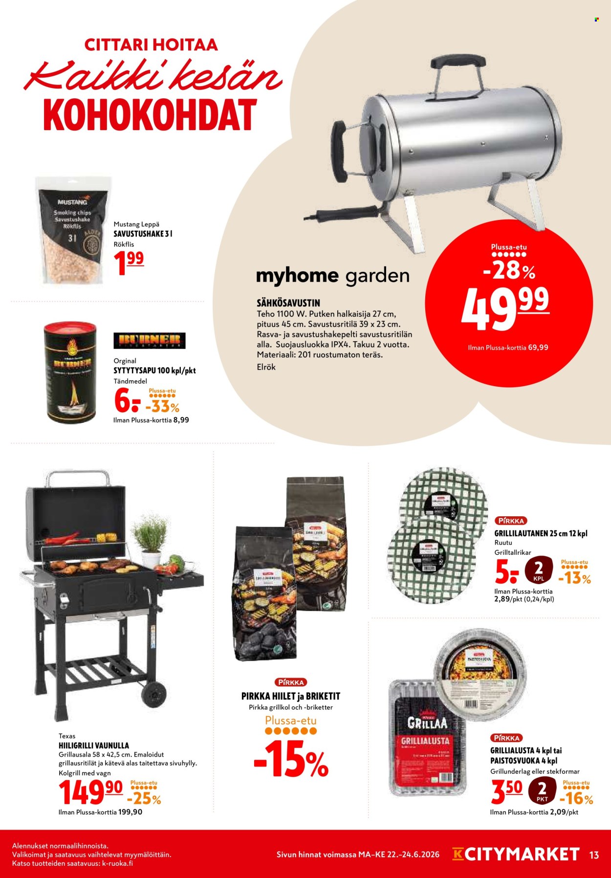 K-citymarket tarjoukset - 22.06.2026 - 24.06.2026. Sivu 13