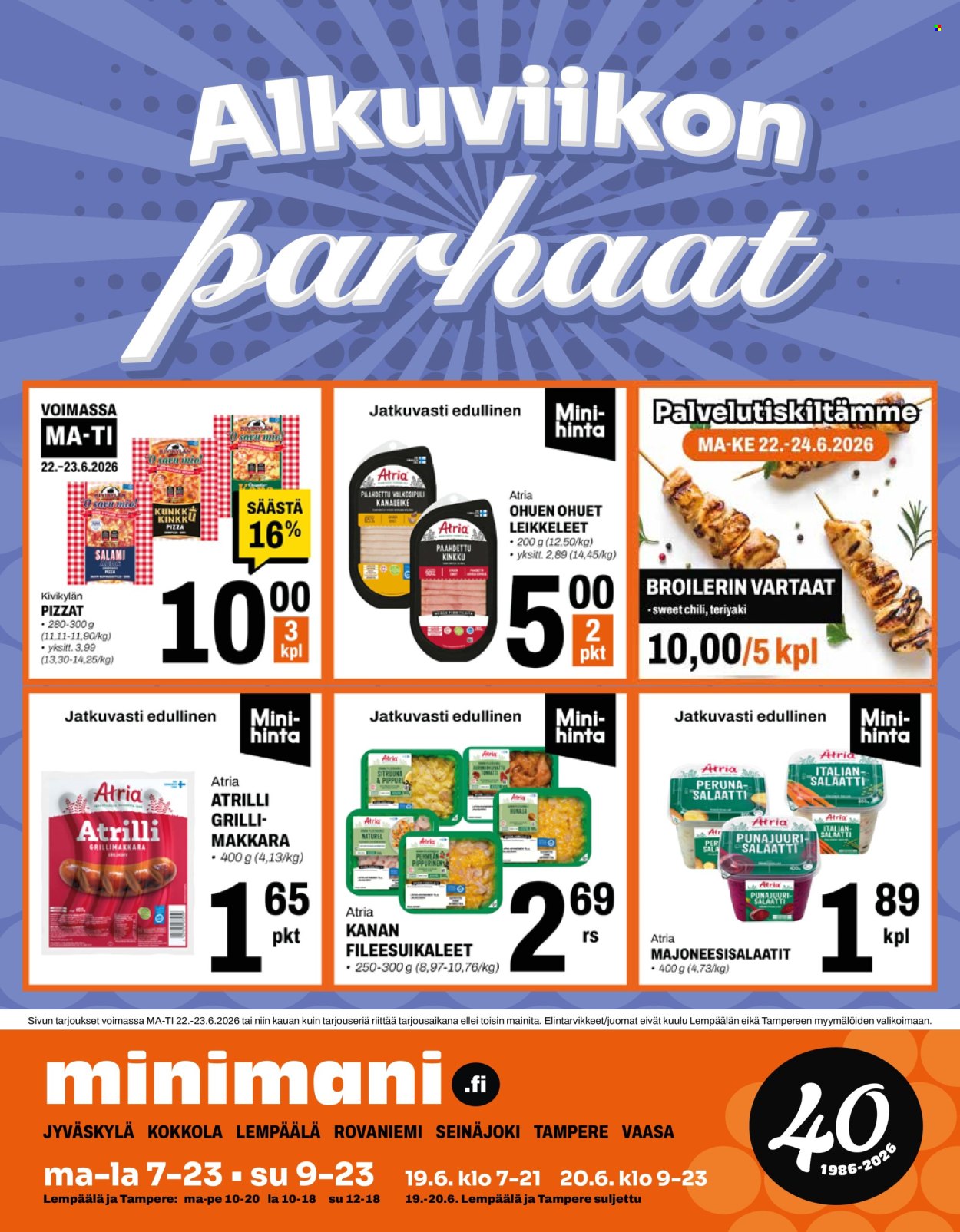 Minimani tarjoukset - 22.06.2026 - 23.06.2026. Sivu 1