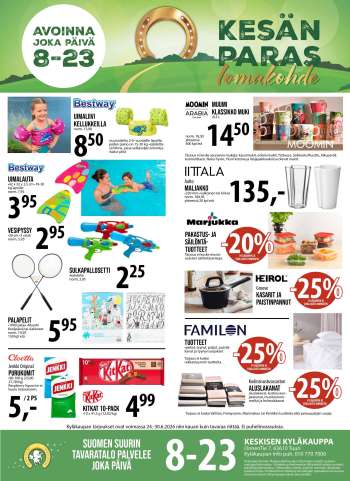 Tuuri tarjoukset  - 24.06.2026 - 30.06.2026.