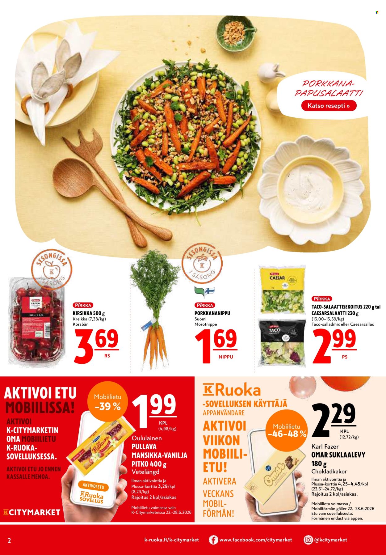 K-citymarket tarjoukset - 25.06.2026 - 28.06.2026. Sivu 2