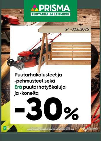 Prisma tarjoukset  - 24.06.2026 - 30.06.2026.