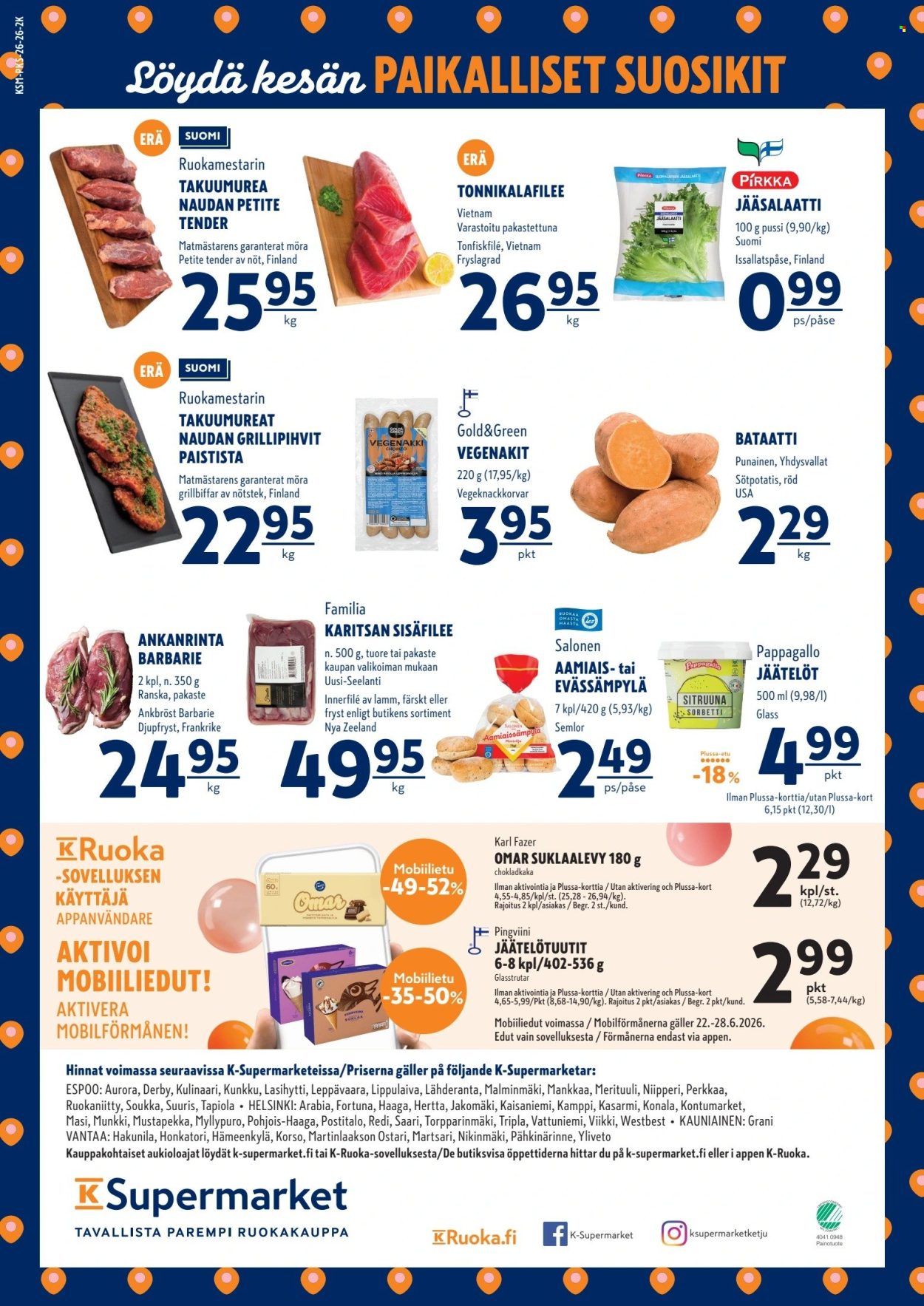 K-Supermarket tarjoukset - 25.06.2026 - 28.06.2026. Sivu 4