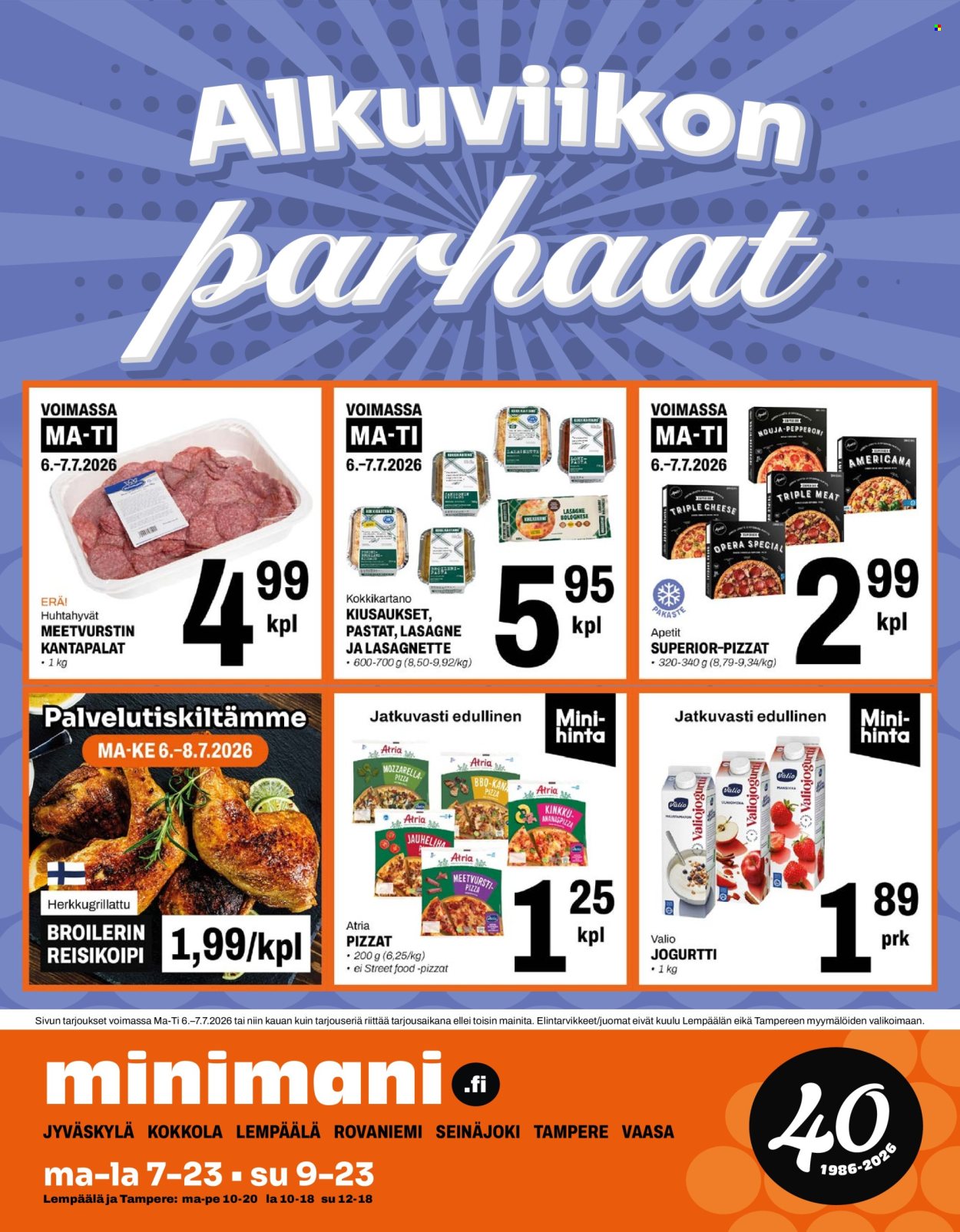 Minimani tarjoukset - 06.07.2026 - 07.07.2026. Sivu 1