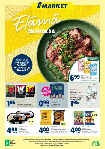 S-market tarjoukset  - 08.07.2026 - 12.07.2026.