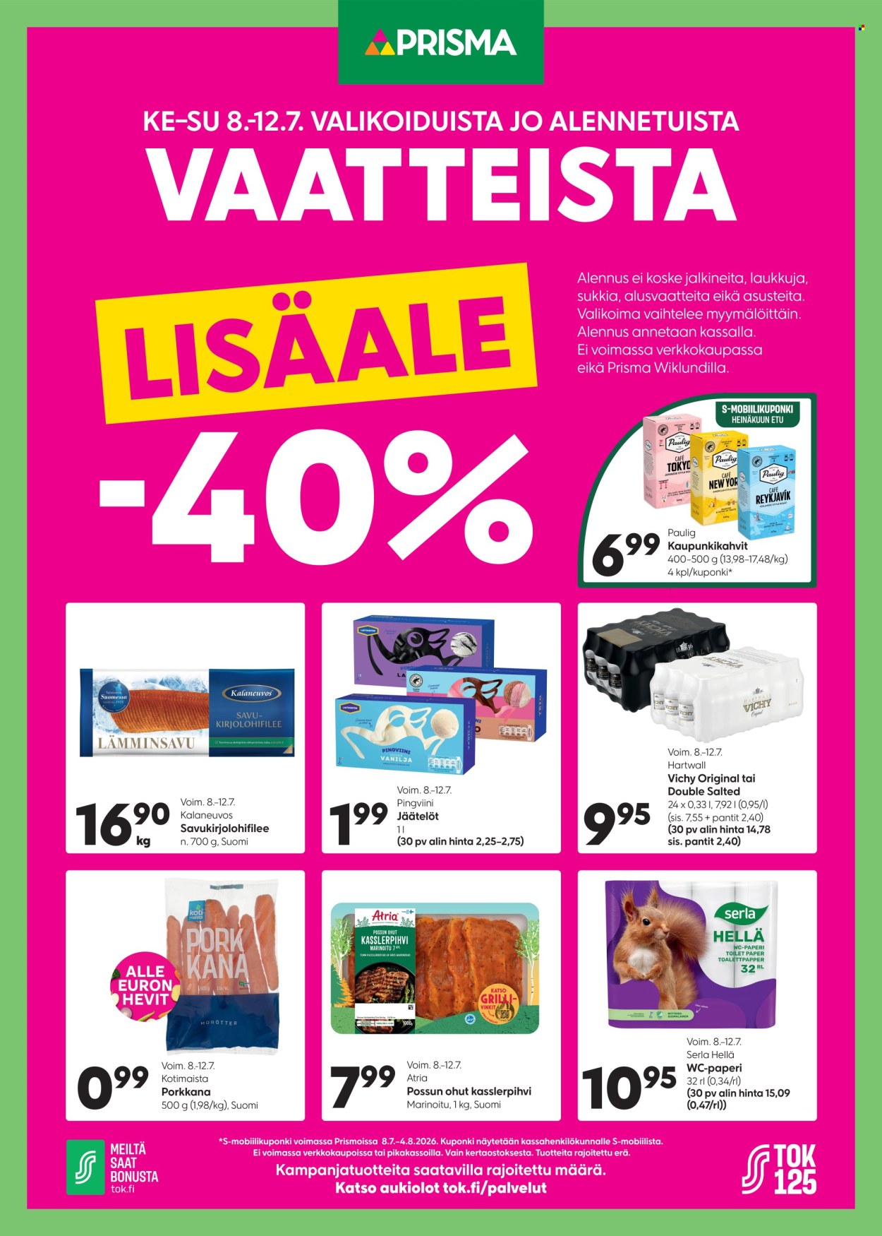 Prisma tarjoukset - 08.07.2026 - 12.07.2026. Sivu 1