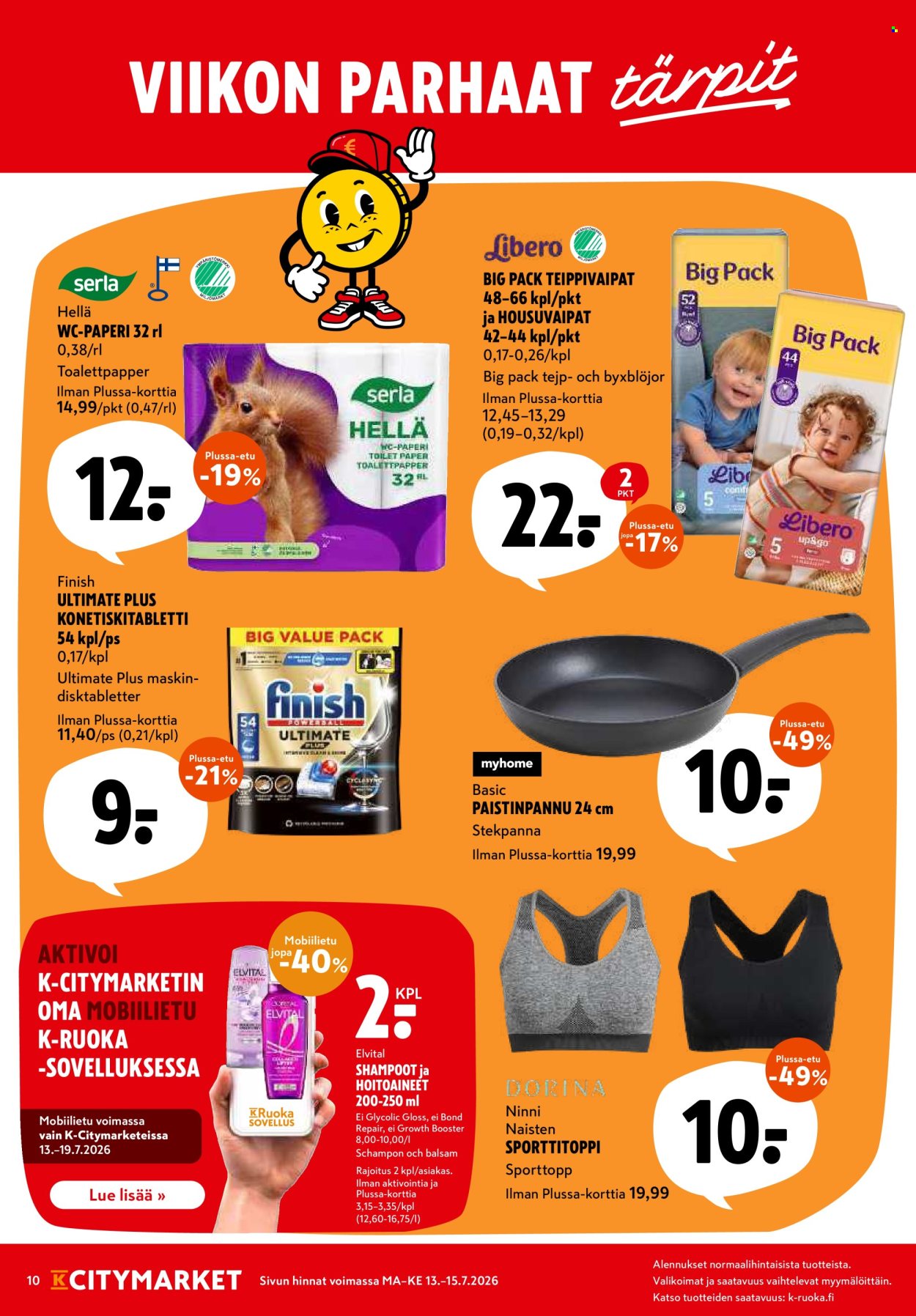 K-citymarket tarjoukset - 13.07.2026 - 15.07.2026. Sivu 10