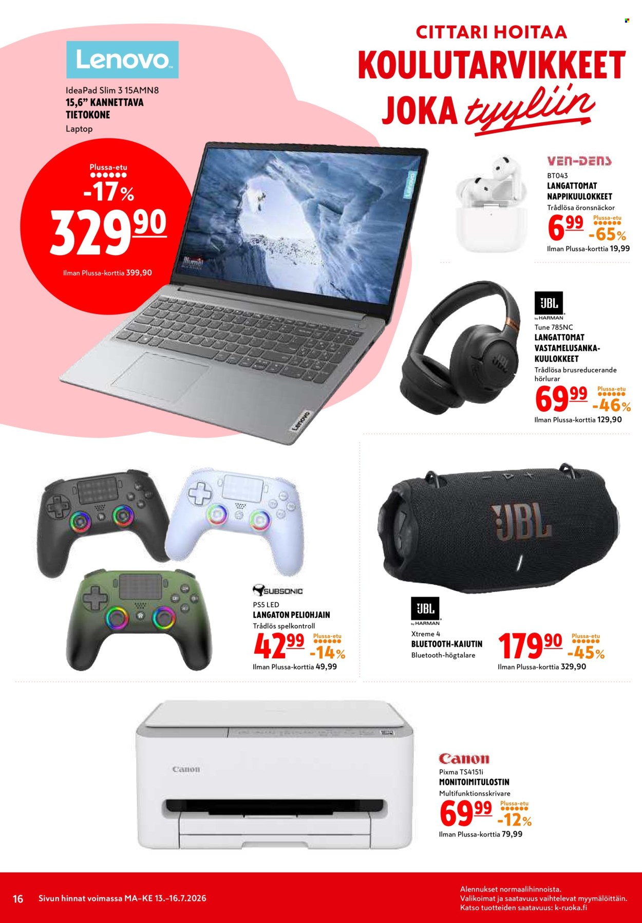 K-citymarket tarjoukset - 13.07.2026 - 15.07.2026. Sivu 16