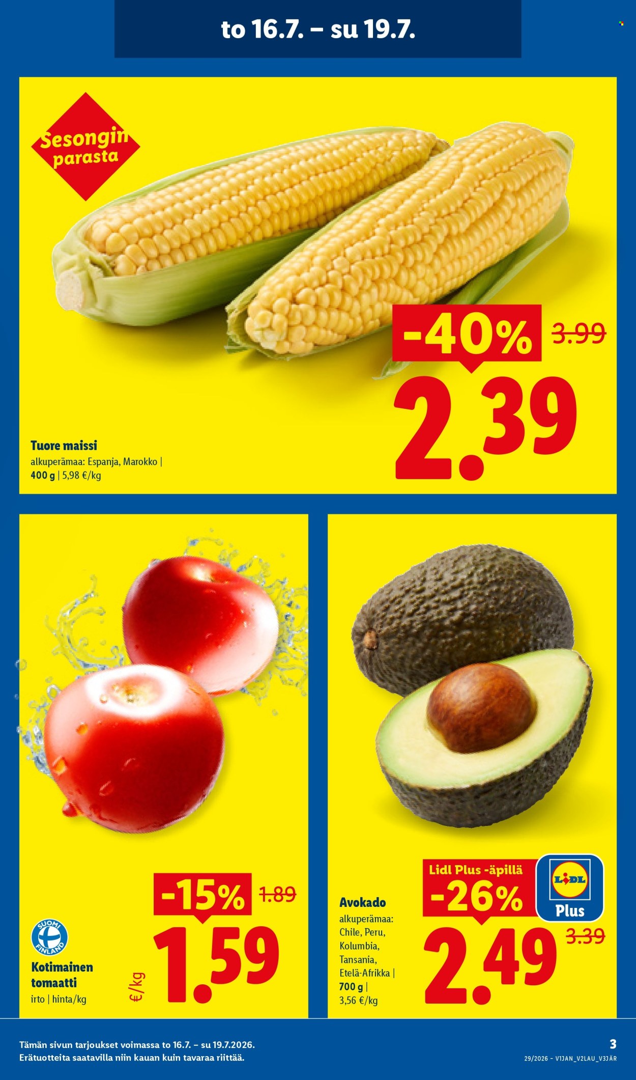 Lidl tarjoukset - 16.07.2026 - 22.07.2026. Sivu 3