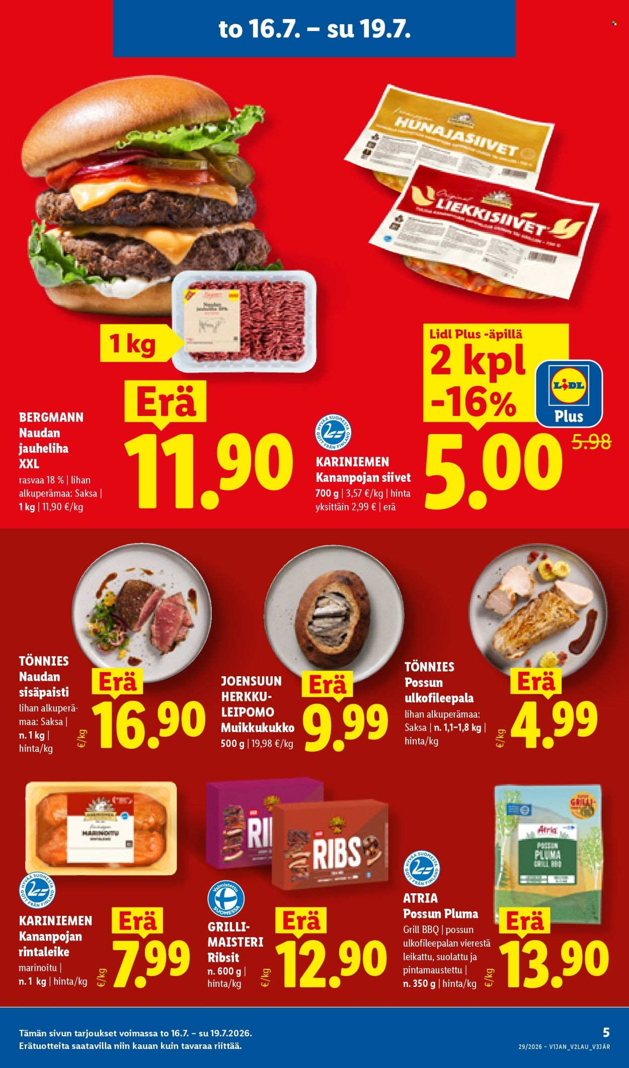 Lidl tarjoukset - 16.07.2026 - 22.07.2026. Sivu 5