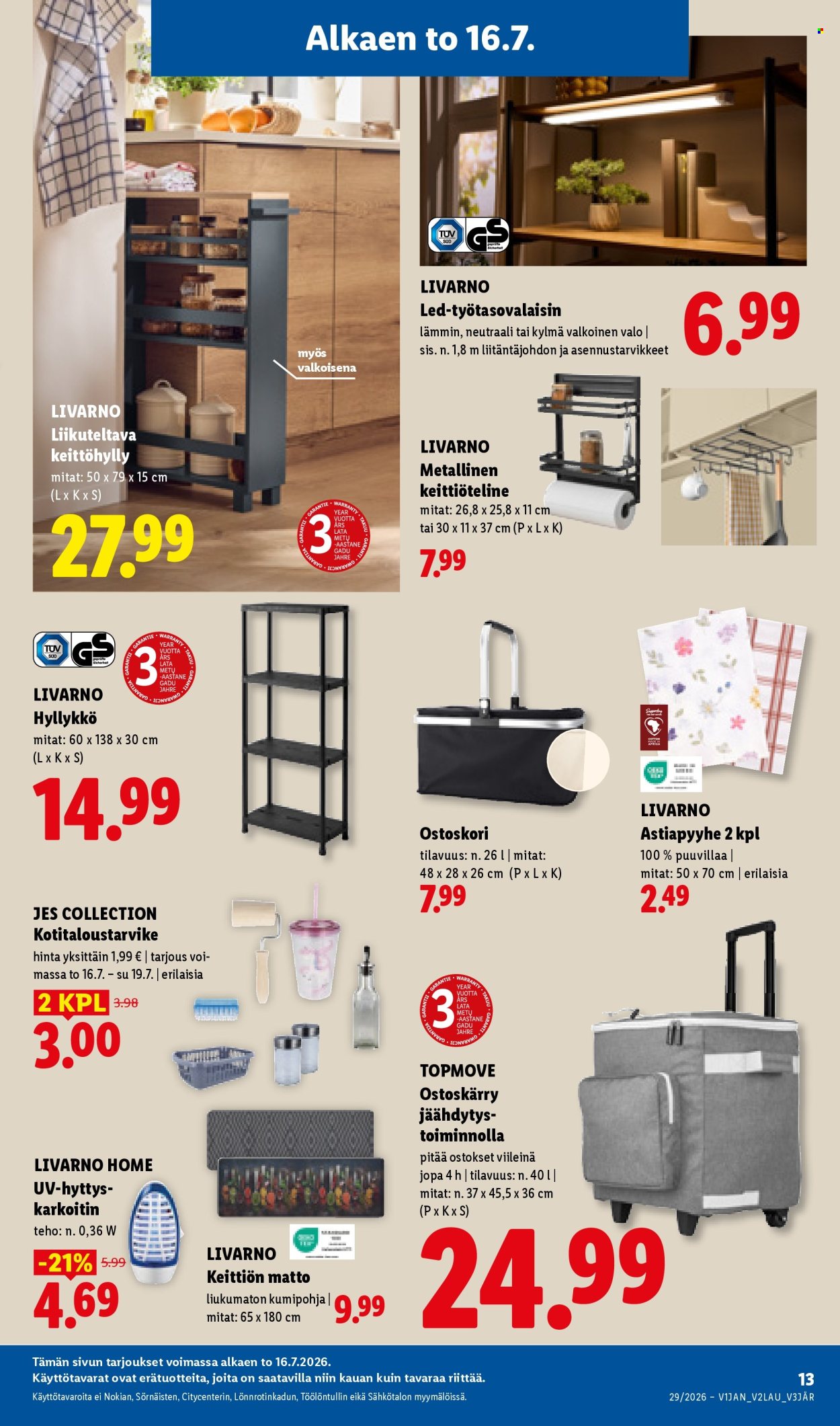 Lidl tarjoukset - 16.07.2026 - 22.07.2026. Sivu 19