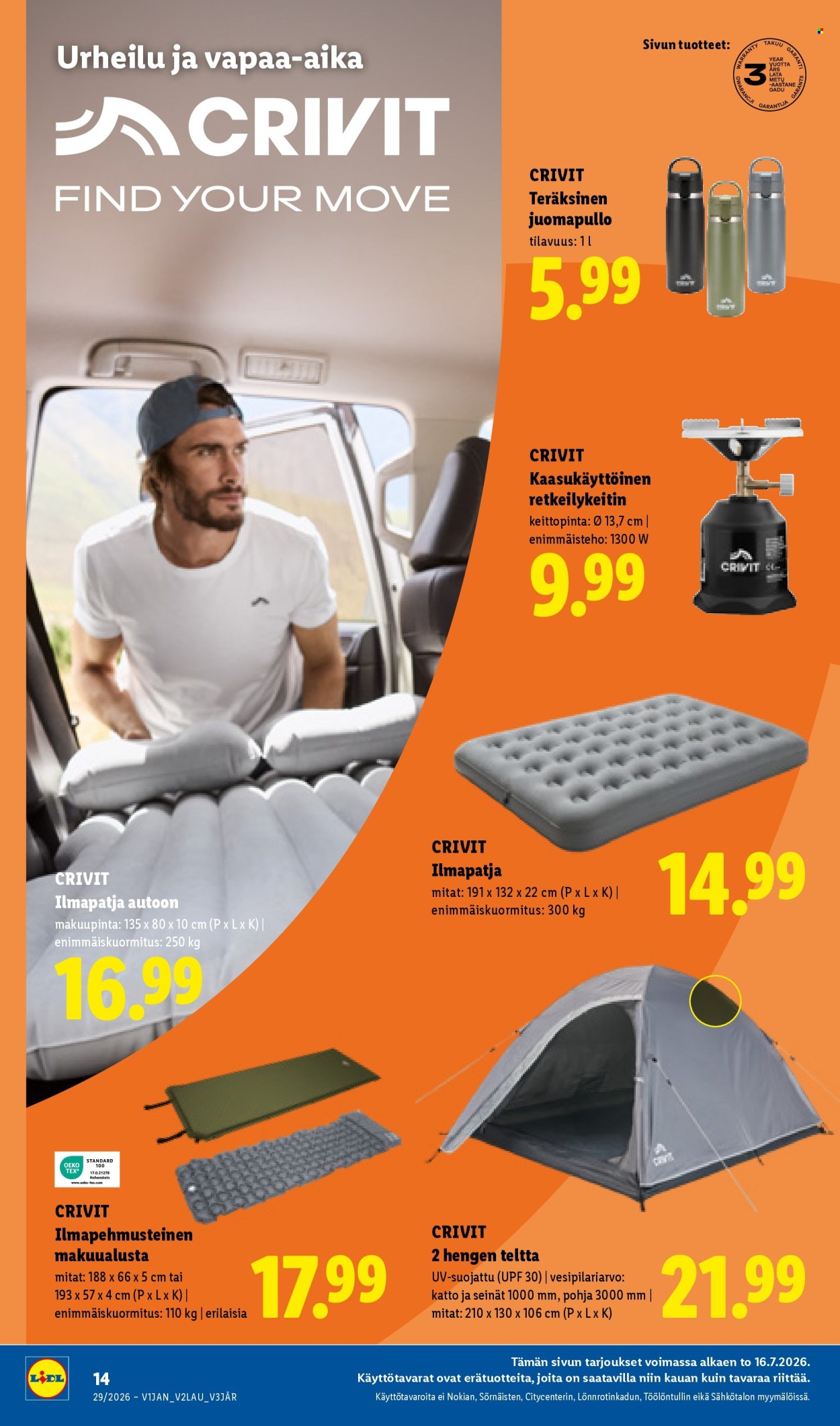 Lidl tarjoukset - 16.07.2026 - 22.07.2026. Sivu 20