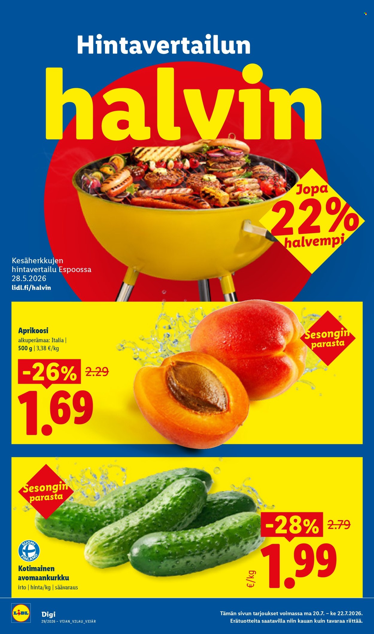 Lidl tarjoukset - 16.07.2026 - 22.07.2026. Sivu 22