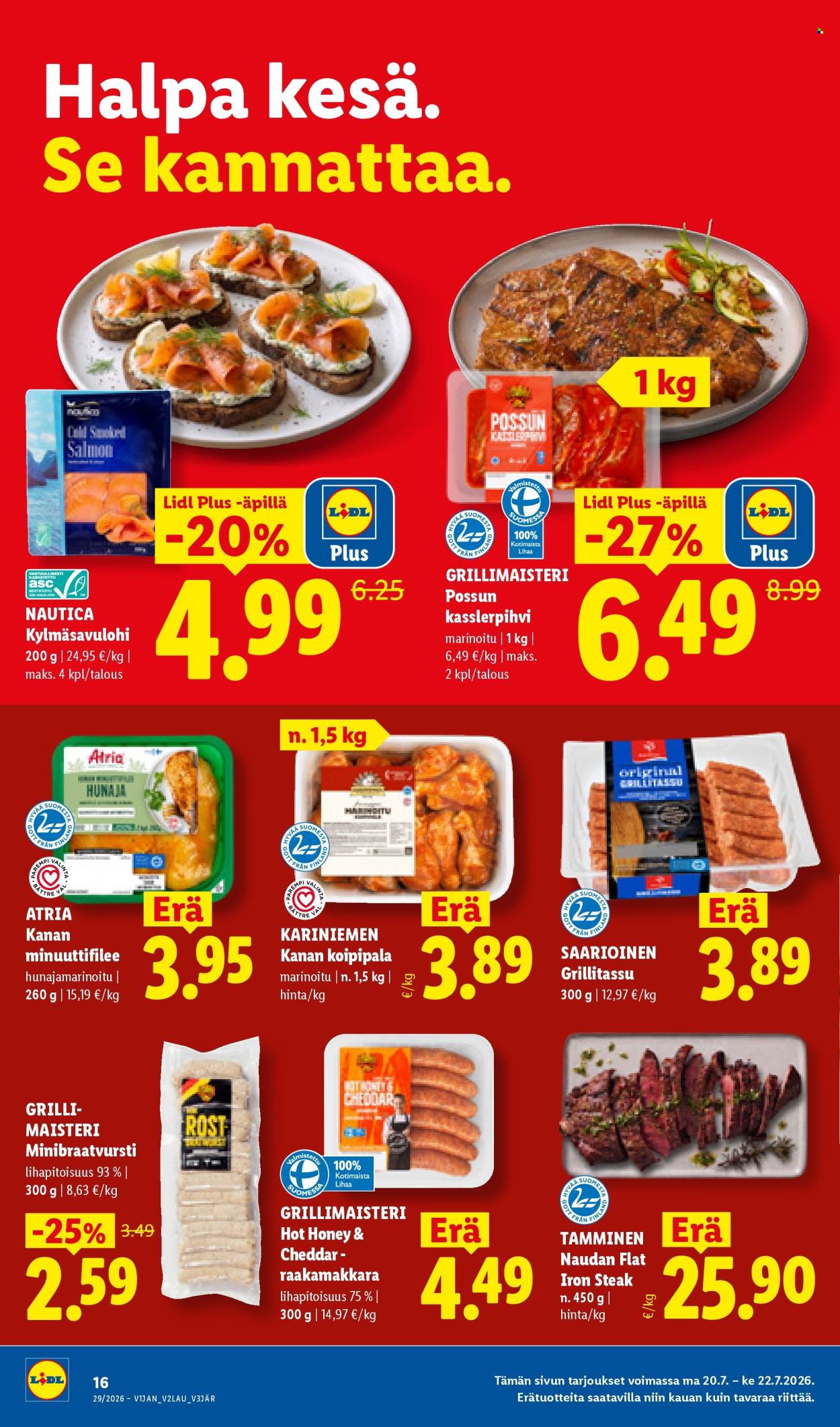 Lidl tarjoukset - 16.07.2026 - 22.07.2026. Sivu 24