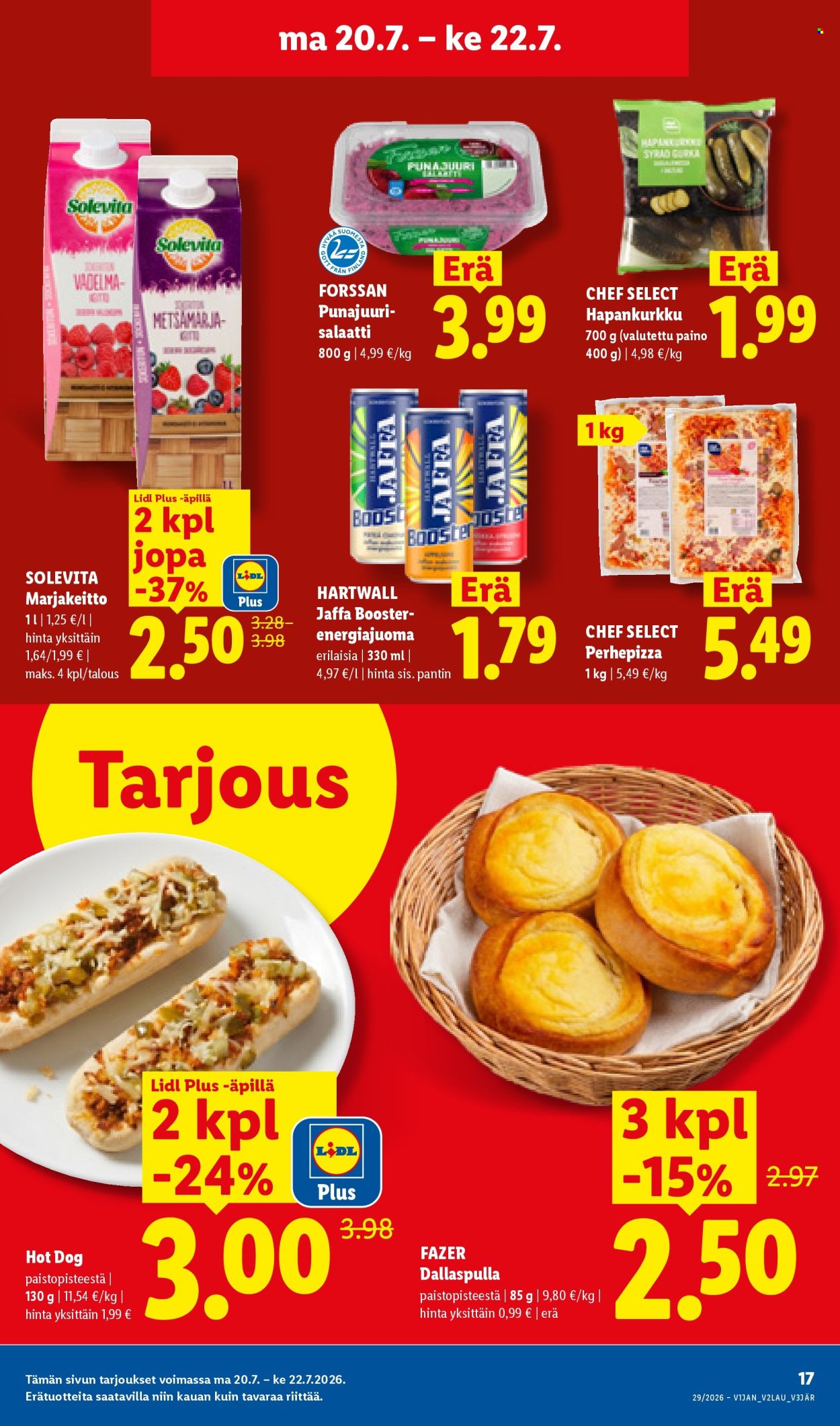 Lidl tarjoukset - 16.07.2026 - 22.07.2026. Sivu 25