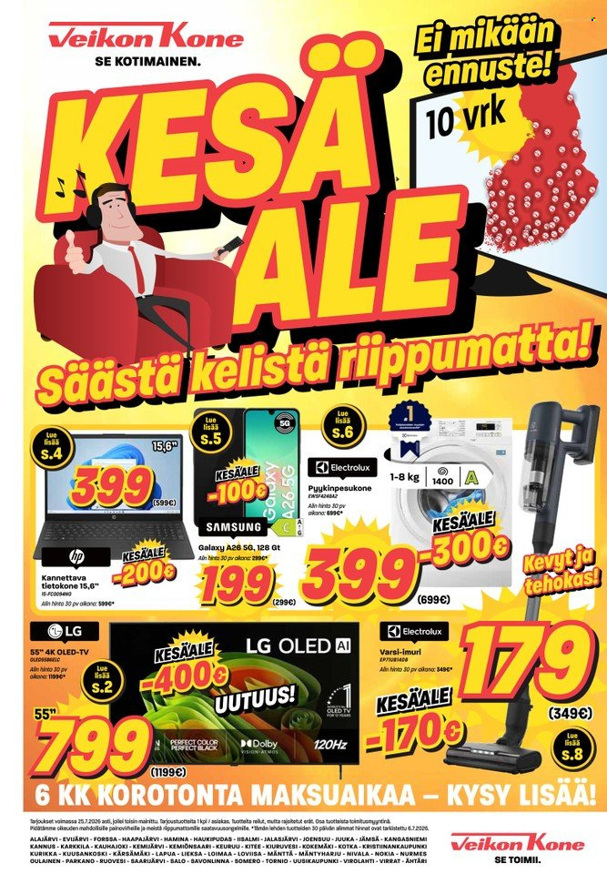 Veikon Kone tarjoukset - 13.07.2026 - 25.07.2026. Sivu 1