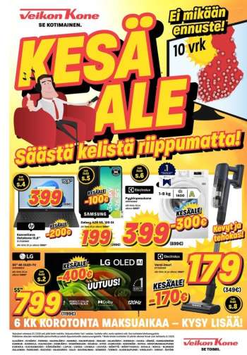 Veikon Kone tarjoukset  - 13.07.2026 - 25.07.2026.