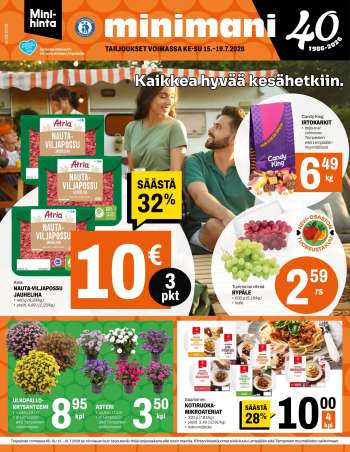 Minimani tarjoukset  - 15.07.2026 - 19.07.2026.