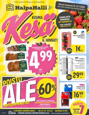 HalpaHalli tarjoukset  - 15.07.2026 - 21.07.2026.