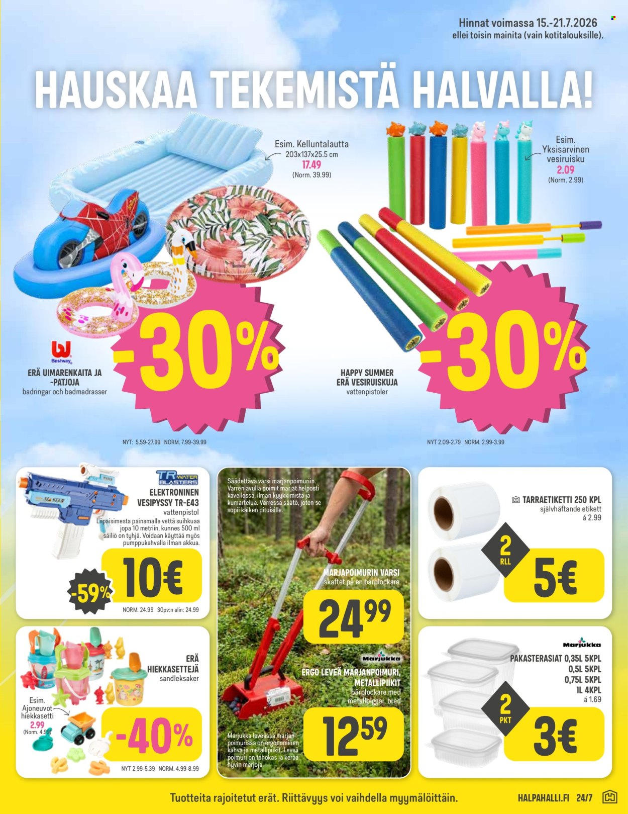 HalpaHalli tarjoukset - 15.07.2026 - 21.07.2026. Sivu 9