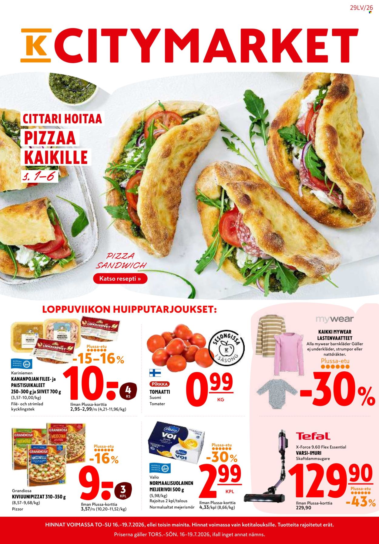 K-citymarket tarjoukset - 16.07.2026 - 19.07.2026. Sivu 1