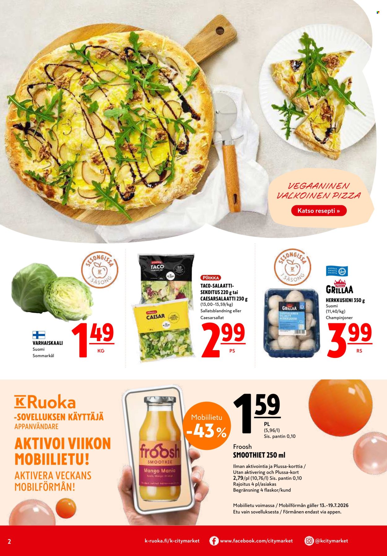 K-citymarket tarjoukset - 16.07.2026 - 19.07.2026. Sivu 2