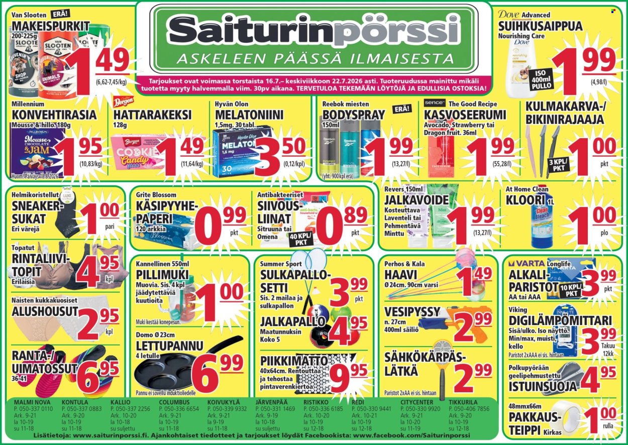 Saiturinpörssi tarjoukset - 16.07.2026 - 22.07.2026. Sivu 1