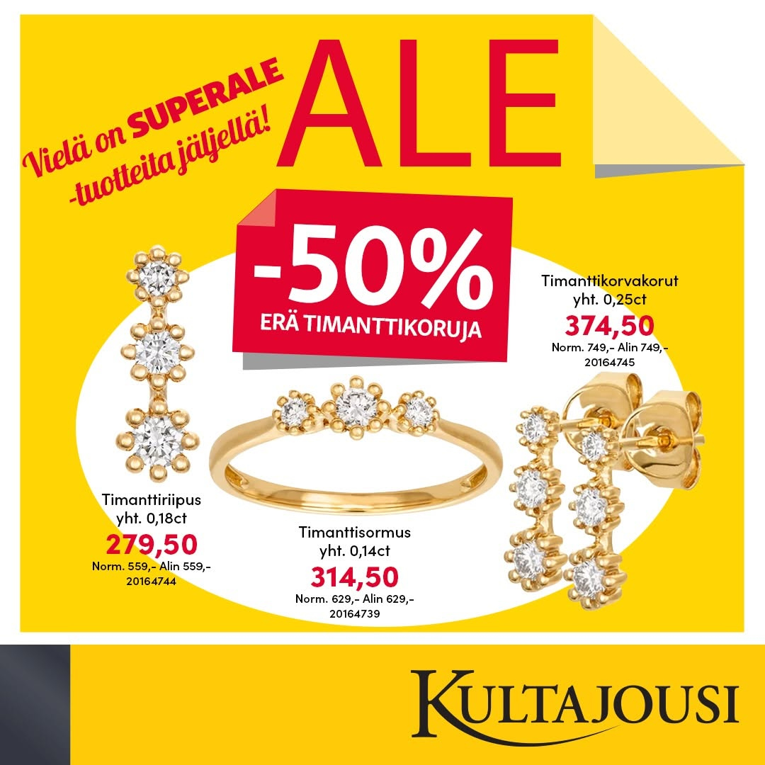 Kultajousi tarjoukset. Sivu 8
