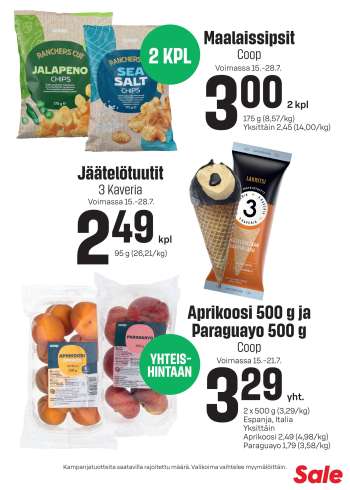 Sale tarjoukset  - 15.07.2026 - 28.07.2026.