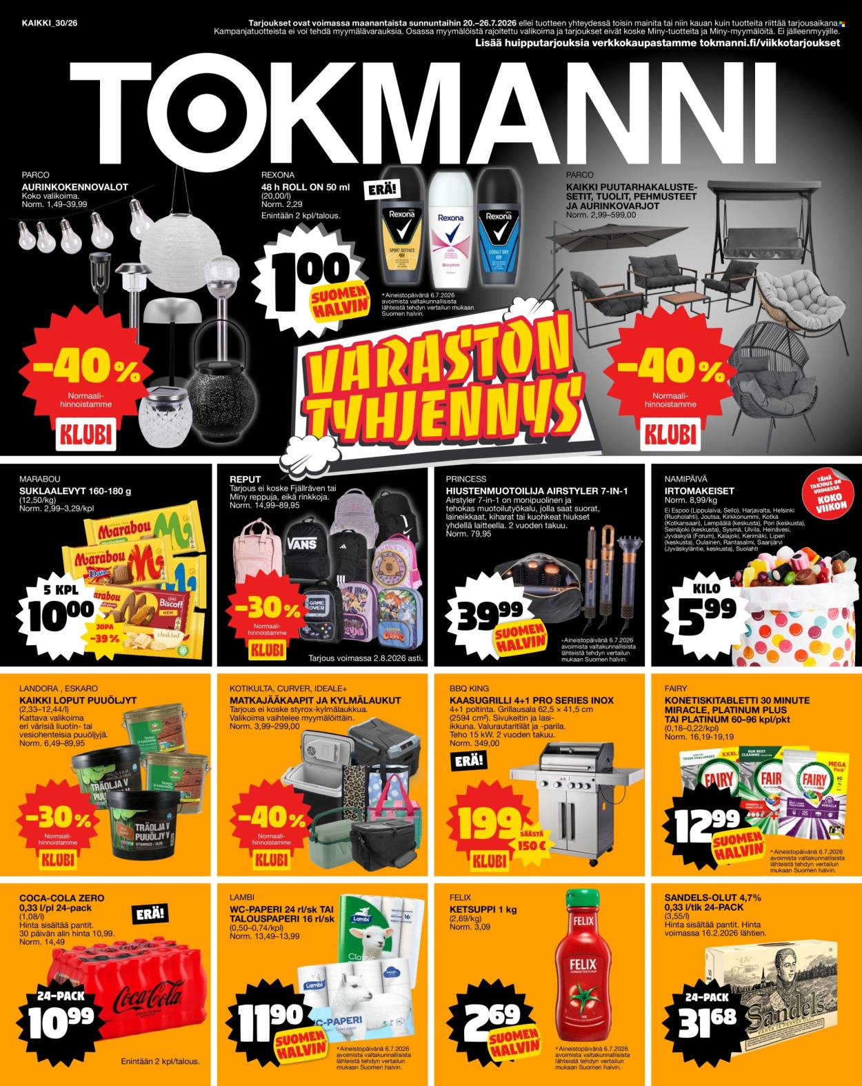 Tokmanni tarjoukset - 20.07.2026 - 26.07.2026. Sivu 1