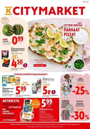 K-citymarket tarjoukset  - 20.07.2026 - 22.07.2026.