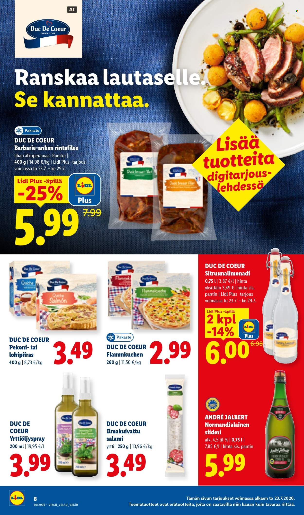 Lidl tarjoukset - 23.07.2026 - 29.07.2026. Sivu 8