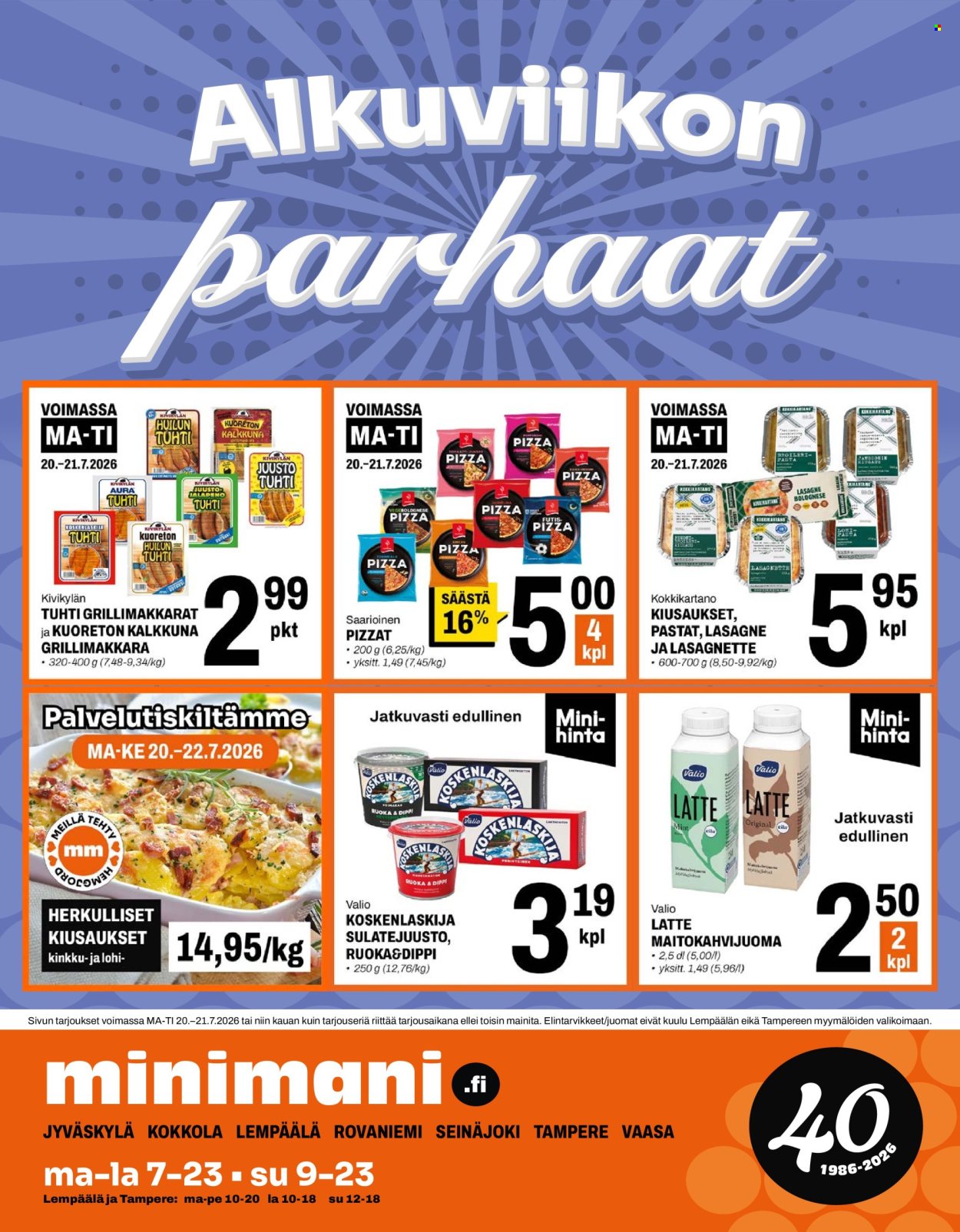 Minimani tarjoukset - 20.07.2026 - 21.07.2026. Sivu 1
