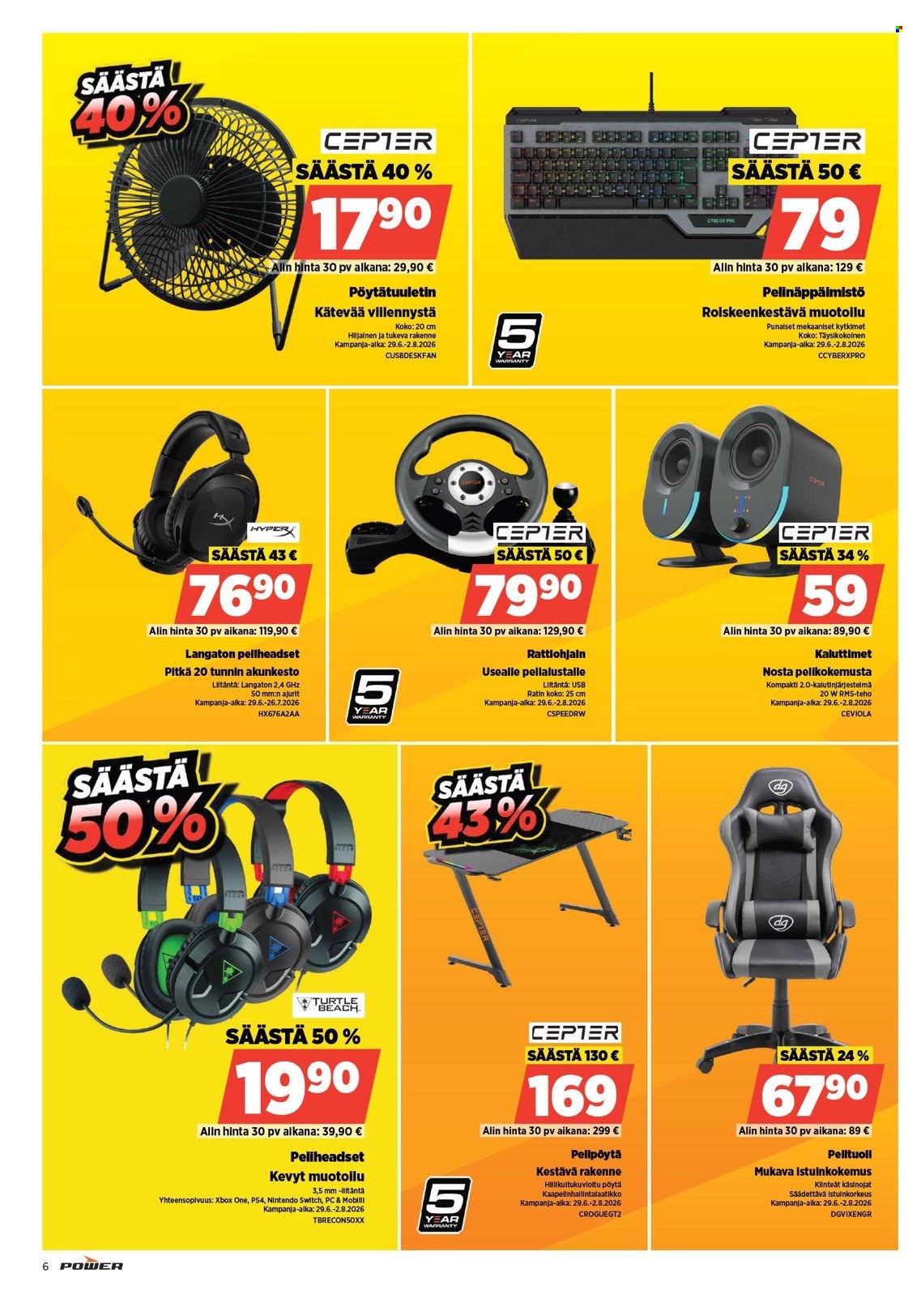 Power tarjoukset. Sivu 6