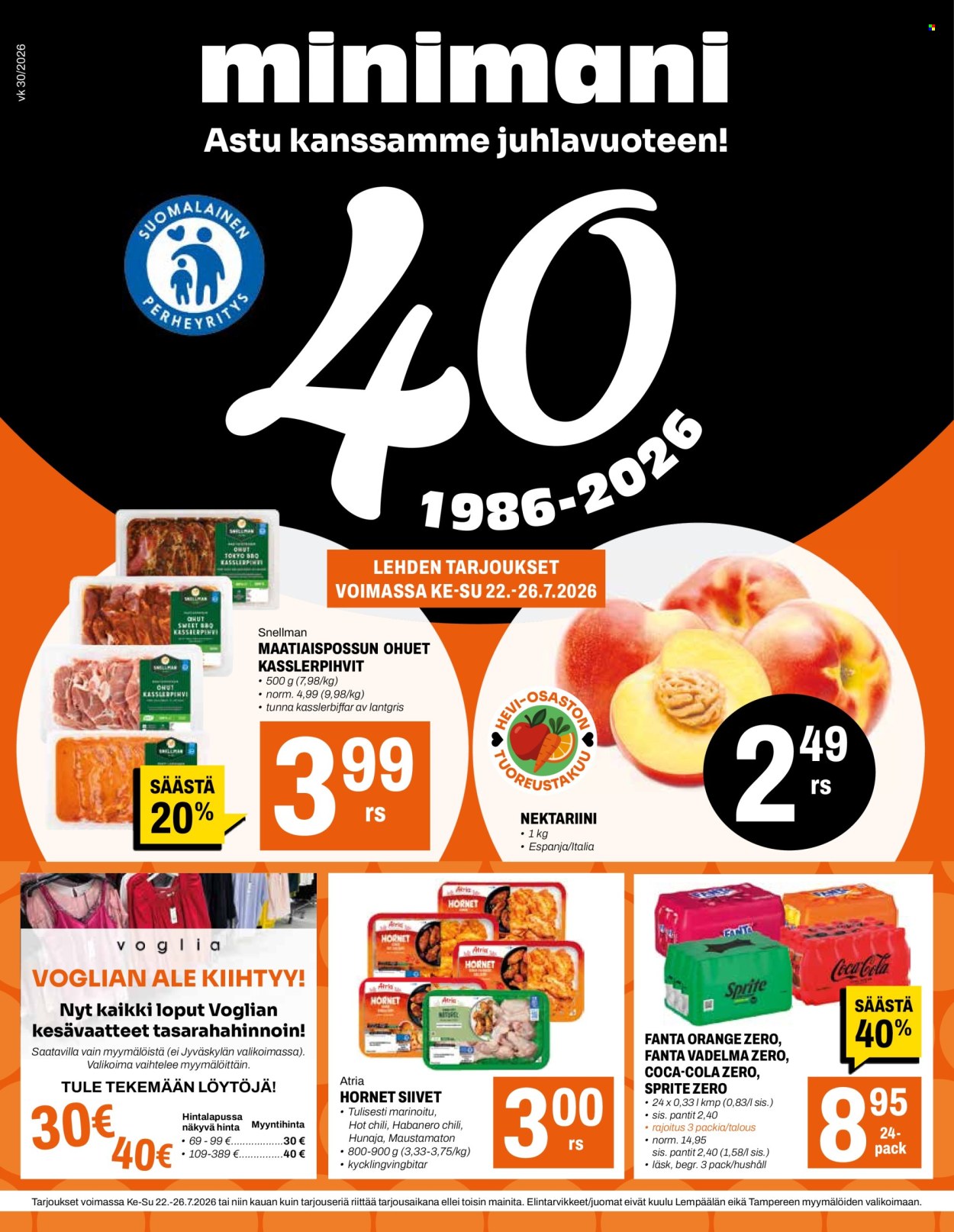 Minimani tarjoukset - 22.07.2026 - 26.07.2026. Sivu 1