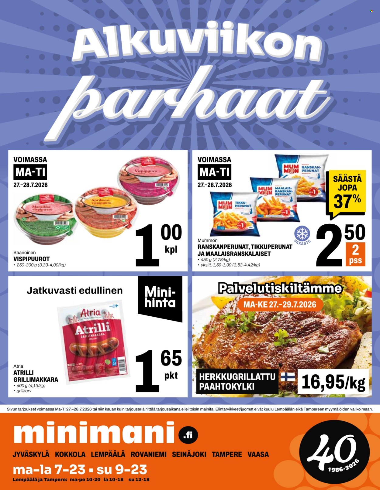 Minimani tarjoukset - 22.07.2026 - 26.07.2026. Sivu 16