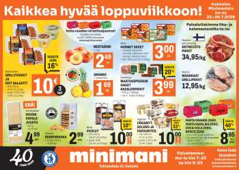 Minimani tarjoukset  - 22.07.2026 - 26.07.2026.