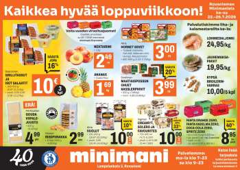 Minimani tarjoukset  - 22.07.2026 - 26.07.2026.