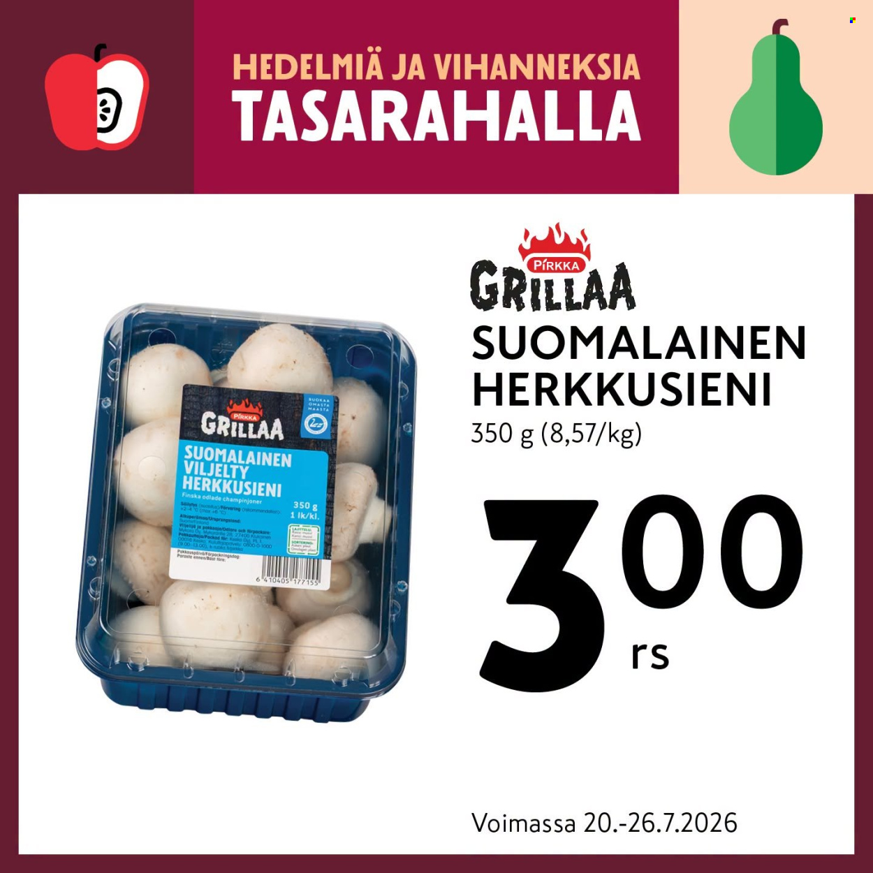 K-market tarjoukset - 20.07.2026 - 26.07.2026. Sivu 1