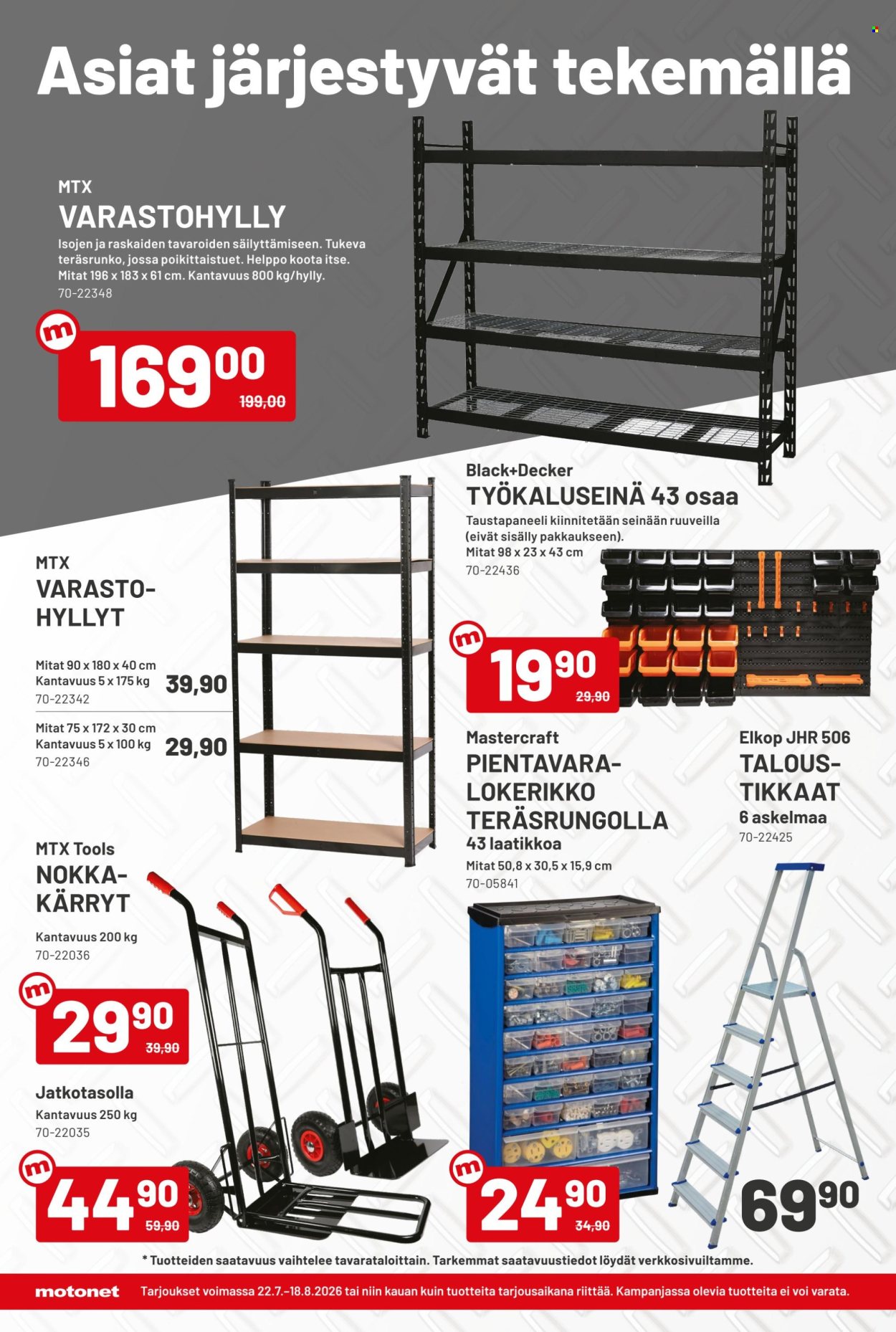 Motonet tarjoukset - 22.07.2026 - 18.08.2026. Sivu 4