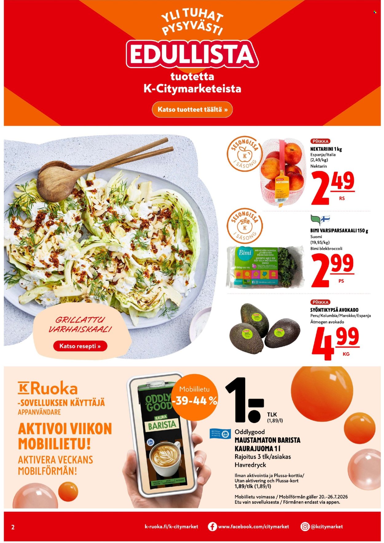 K-citymarket tarjoukset - 23.07.2026 - 26.07.2026. Sivu 2