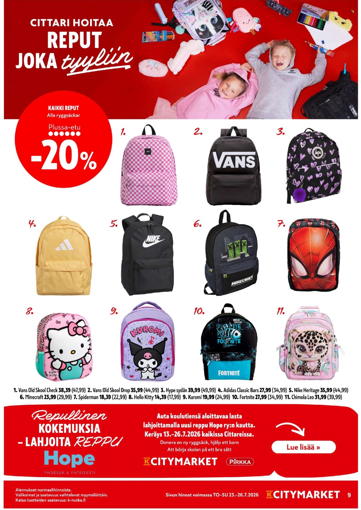 K-citymarket tarjoukset - 23.07.2026 - 26.07.2026. Sivu 9