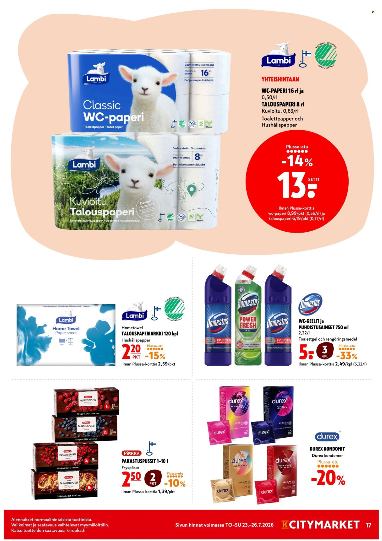 K-citymarket tarjoukset - 23.07.2026 - 26.07.2026. Sivu 17
