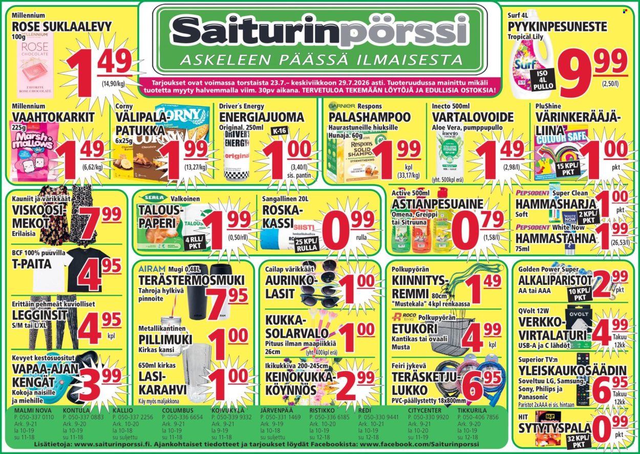 Saiturinpörssi tarjoukset - 23.07.2026 - 29.07.2026. Sivu 1