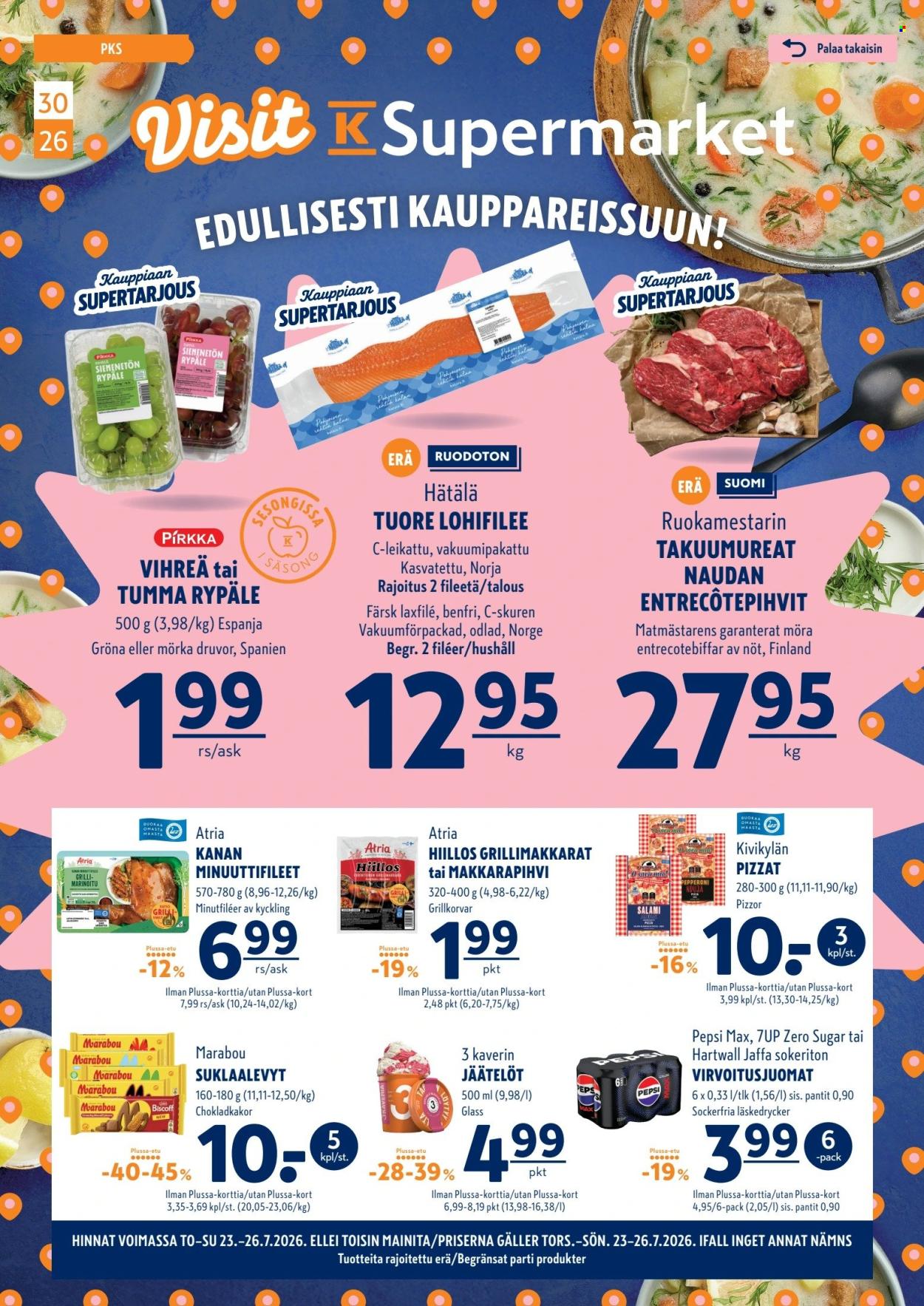 K-Supermarket tarjoukset - 23.07.2026 - 26.07.2026. Sivu 1
