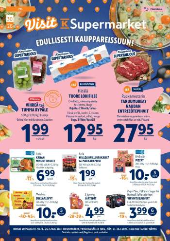 K-Supermarket tarjoukset  - 23.07.2026 - 26.07.2026.