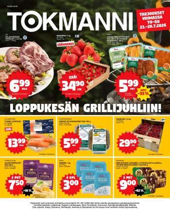 Tokmanni tarjoukset  - 23.07.2026 - 26.07.2026.