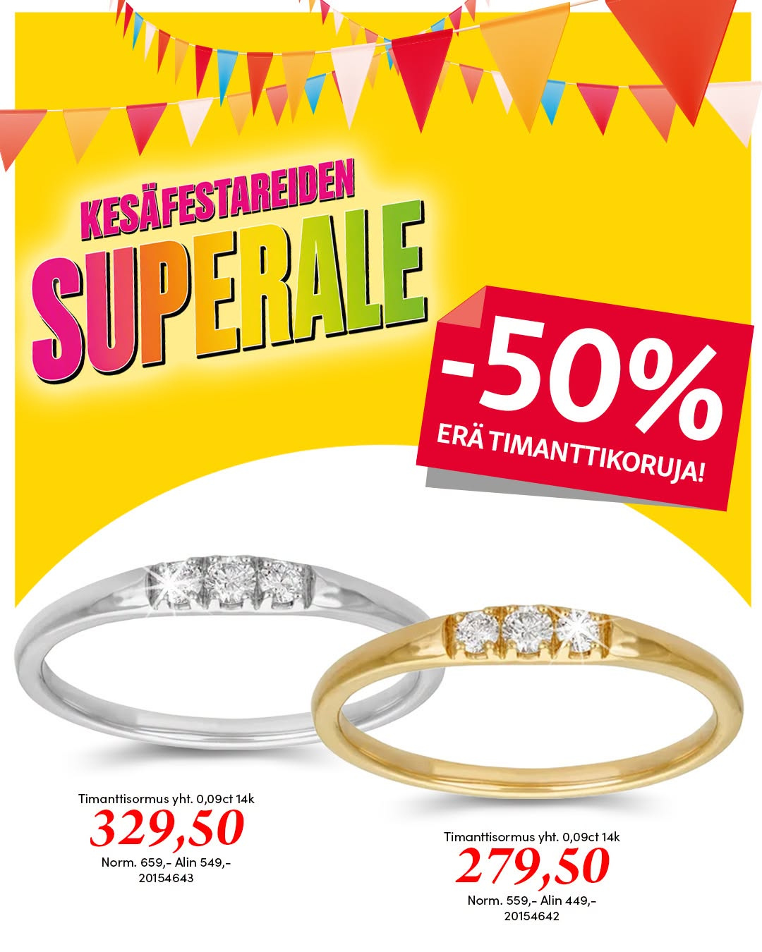 Kultajousi tarjoukset. Sivu 1
