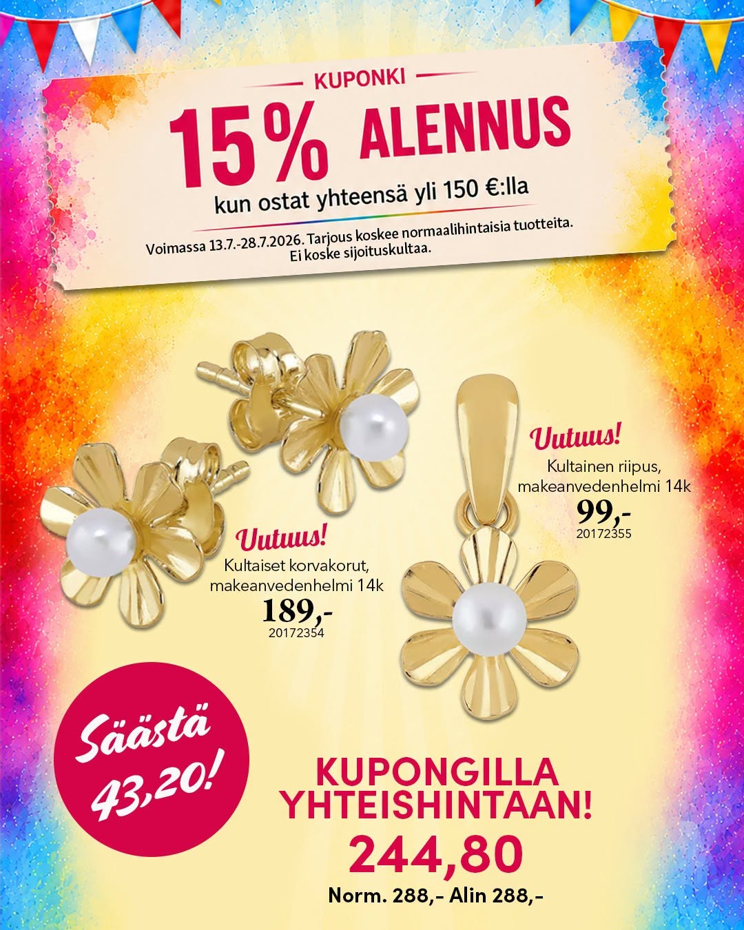 Kultajousi tarjoukset - 13.07.2026 - 28.07.2026. Sivu 2